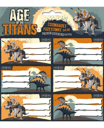 Ученически етикети Ars Una Age of the Titans - 18 броя - 1