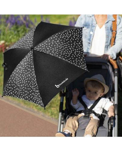 Универсален чадър за количка Badabulle, черен - 3