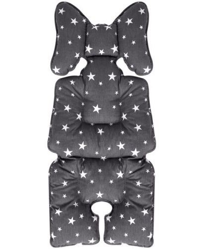 Универсална подложка за столче за кола и количка Sevi Baby - Сиви звезди - 1