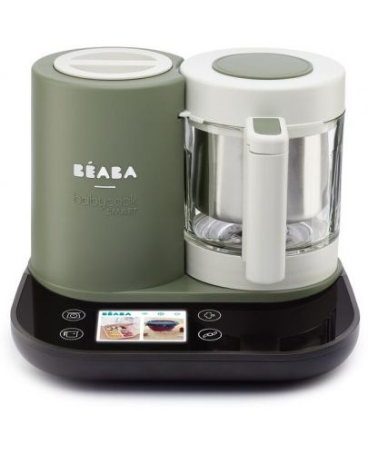 Уред за готвене Beaba - Babycook Smart, Grey Green - 1