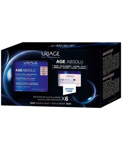 Uriage Age Absolu Комплект - Коригиращ крем и Нощна маска, 50 + 15 ml (Лимитирано) - 1