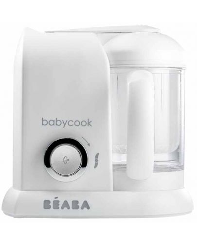 Уред за готвене Beaba - Babycook Solo, white/silver, EU Plug - 1