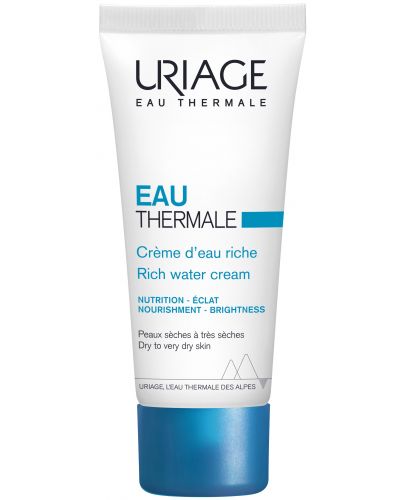 Uriage Eau Thermale Богат хидратиращ крем за лице, 40 ml - 1