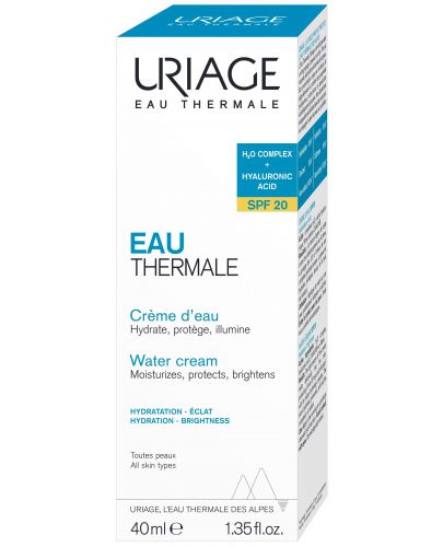 Uriage Eau Thermale Хидратиращ крем за лице, SPF20, 40 ml - 2