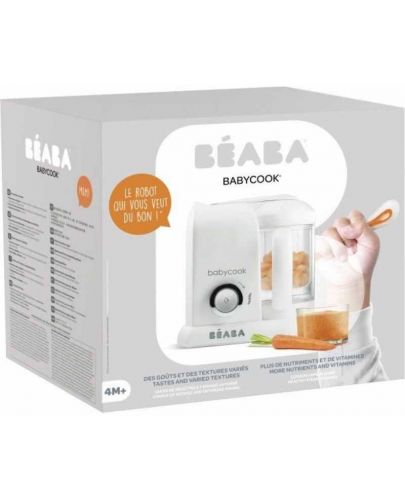 Уред за готвене Beaba - Babycook Solo, white/silver, EU Plug - 8