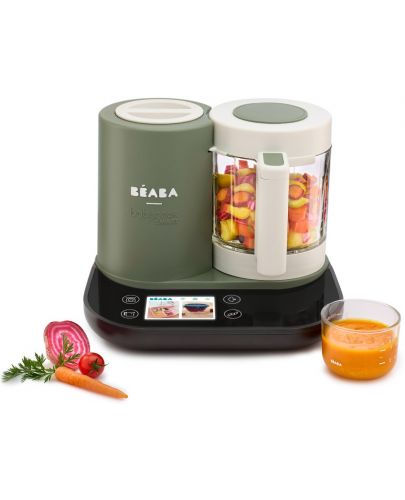 Уред за готвене Beaba - Babycook Smart, Grey Green - 4