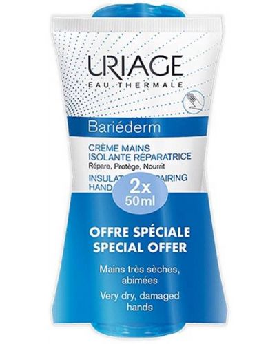 Uriage Bariederm Комплект - Крем за ръце, 2 х 50 ml (Лимитирано) - 1