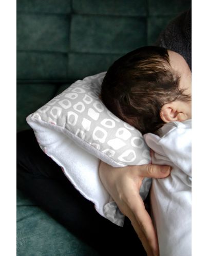 Възглавница за кърмене BabyJem - Multiway, 26 x 61 cm, сива - 3