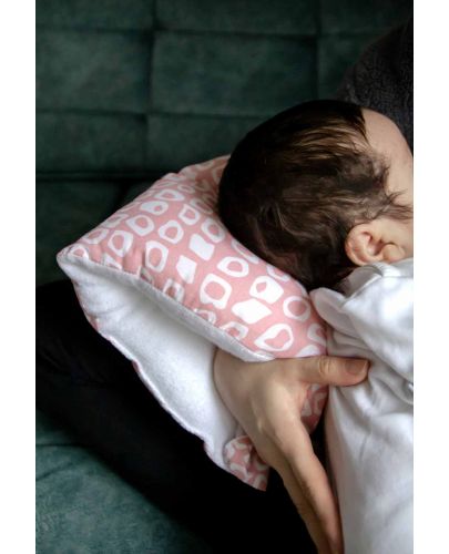 Възглавница за кърмене BabyJem - Multiway, 26 x 61 cm, розова - 4