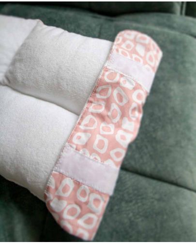 Възглавница за кърмене BabyJem - Multiway, 26 x 61 cm, розова - 6