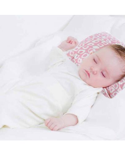 Възглавница за кърмене BabyJem - Multiway, 26 x 61 cm, розова - 2
