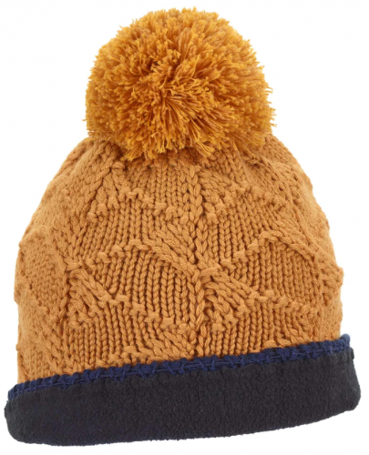 Вълнена зимна шапка с помпон Sterntaler - 53 cm, 2-4 години, жълта - 3