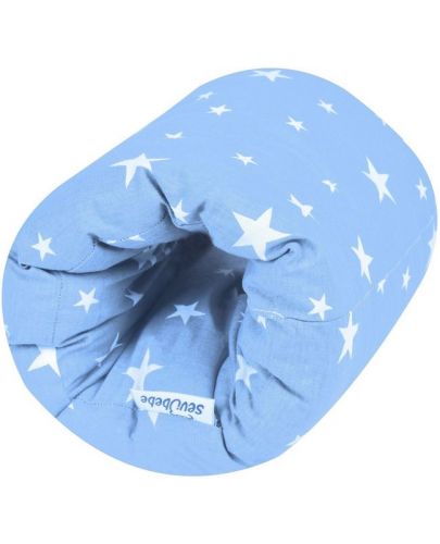 Възглавница за кърмене кръг Sevi Baby - Синя звезда - 1