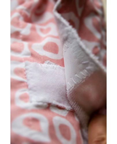 Възглавница за кърмене BabyJem - Multiway, 26 x 61 cm, розова - 5