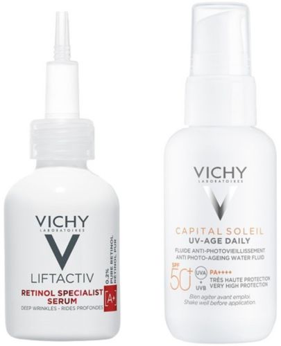 Vichy Liftactiv & CS Комплект - Серум Retinol A+ Specialist и Флуид, SPF50, 30 + 40 ml - 1