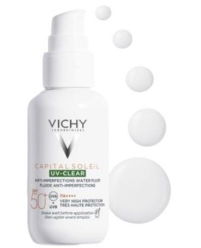 Vichy CS & Minéral 89 Комплект - Слънцезащитен флуид UV-Clear и Гел-бустер, SPF 50, 40 + 30 ml (Лимитирано) - 2