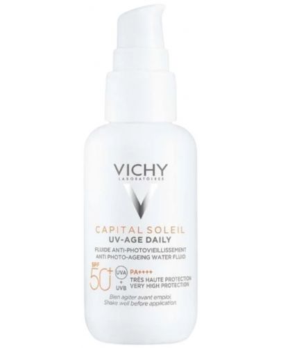 Vichy Capital Soleil&Minéral 89 Комплект - Флуид UV-Age и Гел-бустер, SPF 50+, 40 + 30 ml (Лимитирано) - 2