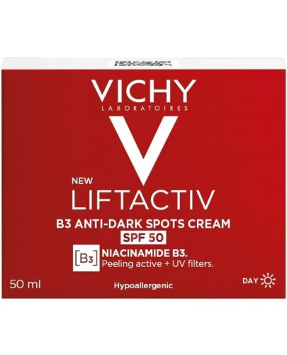 Vichy Liftactiv B3 Дневен крем срещу пигментни петна, SPF 50, 50 ml - 3