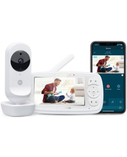 Видео бебефон Motorola - Ease44 Connect, 4.3" дисплей - 1