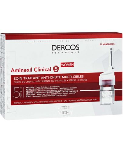 Vichy Dercos Ампули против косопад за жени Aminexil Clinical 5, 21 х 6 ml - 1