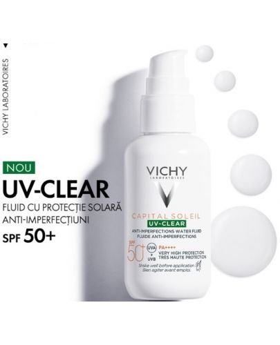 Vichy Capital Soleil Флуид за лице UV-Clear, SPF50+, 40 ml - 8