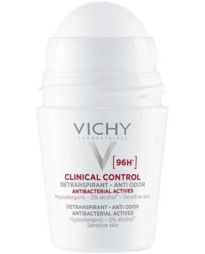 Vichy Deo Комплект - Рол-он против изпотяване Clinical Control, 2 x 50 ml - 2