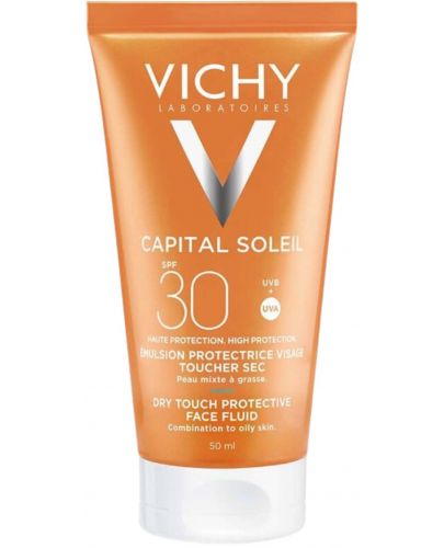 Vichy Capital Soleil Матиращ флуид за лице Dry Touch, SPF 30, 50 ml - 1