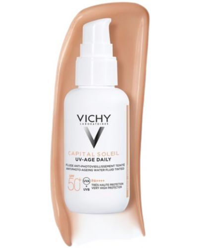 Vichy CS & Minéral 89 Комплект - Слънцезащитен флуид с цвят и Гел-бустер, 40 + 30 ml (Лимитирано) - 2