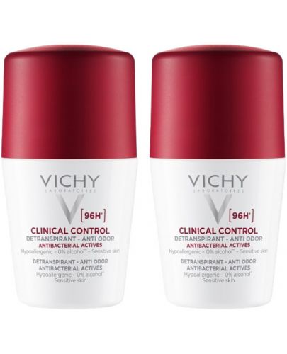 Vichy Deo Комплект - Рол-он против изпотяване Clinical Control, 2 x 50 ml - 1