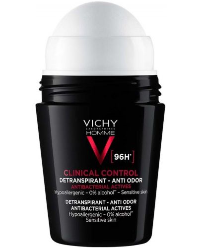 Vichy Homme Комплект - Рол-он против изпотяване Clinical Control, 2 x 50 ml - 2