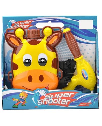 Воден бластер Felyx Toys - Мини жираф с раница-пълнител - 1