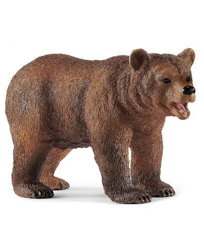 Комплект фигурки Schleich Wild Life - Майка мечка гризли с малко - 3