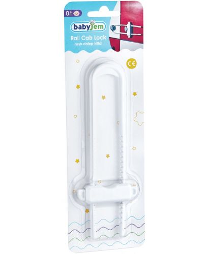 Защитна ключалка за шкафове BabyJem - Бяла - 4