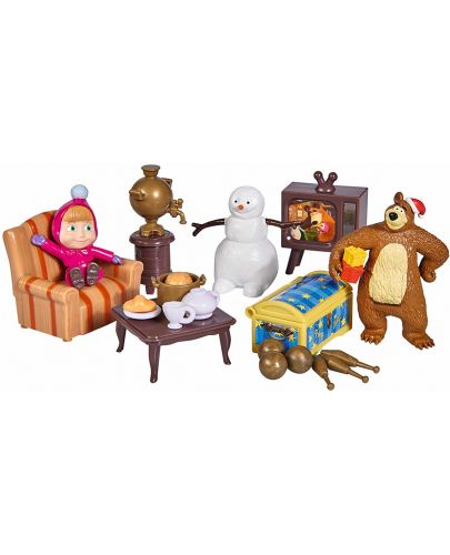 Комплект за игра Simba Toys Маша и мечока - Зимна къща на мечока - 4