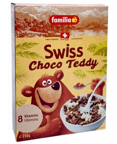 Зърнена закуска Familia - Swiss Choco Teddy, 250g - 1