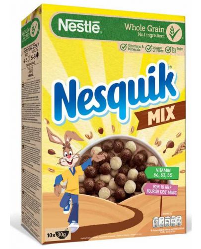 Зърнена закуска Nestle - Nesquik Mix, 325 g - 1