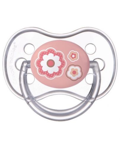 Залъгалка Canpol - Newborn Baby, 0-6 месеца, розова - 1