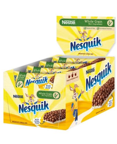Зърнени десерти Nestle - Nesquik, 16 броя х 25 g  - 1