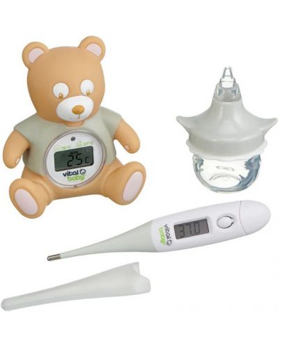 Здравно-хигиенен комплект Vital Baby - 3 в 1, сив - 1