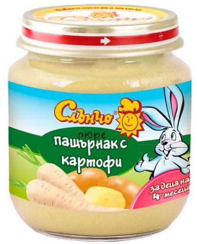 Зеленчуково пюре Слънчо - Пащърнак с картофи, 130 g - 1