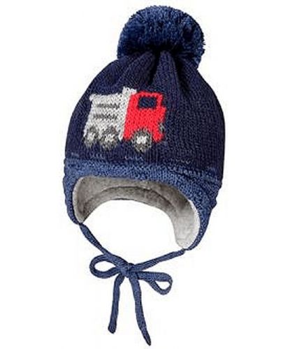Зимна шапка Maximo - Камионче, синя - 1