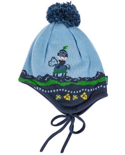 Зимна шапка Maximo - Рицар, синя, размер 47 - 1