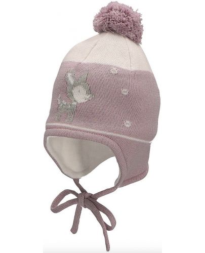 Зимна бебешка шапка Sterntaler - С еленче, 49 cm, 12-18 месеца - 1
