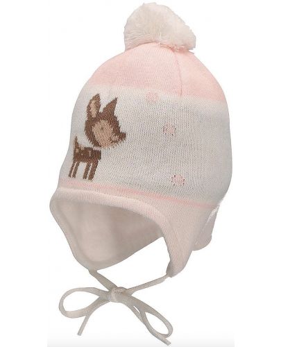Зимна бебешка шапка Sterntaler - Бамби, 49 cm, 12-18 месеца - 1