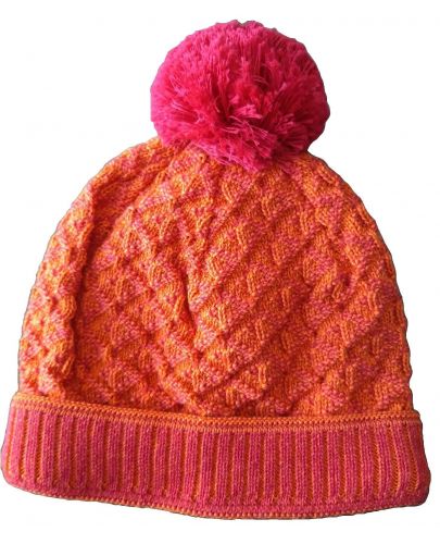 Зимна шапка с помпон Maximo - Оранжева - 1