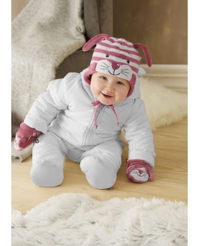 Зимна бебешка шапка Sterntaler - Зайче, 43 cm, 5-6 месеца - 2