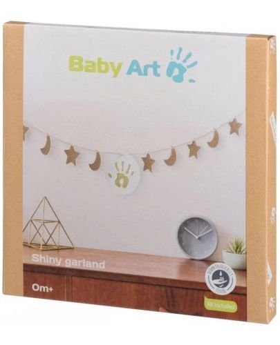 Златист гирлянд с отпечатък с боички Baby Art - 4