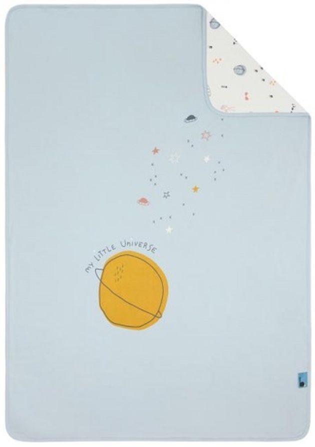 Двулицево памучно одеяло Baby Clic Ufo, 80 х 110 cm на ТОП Цена ️