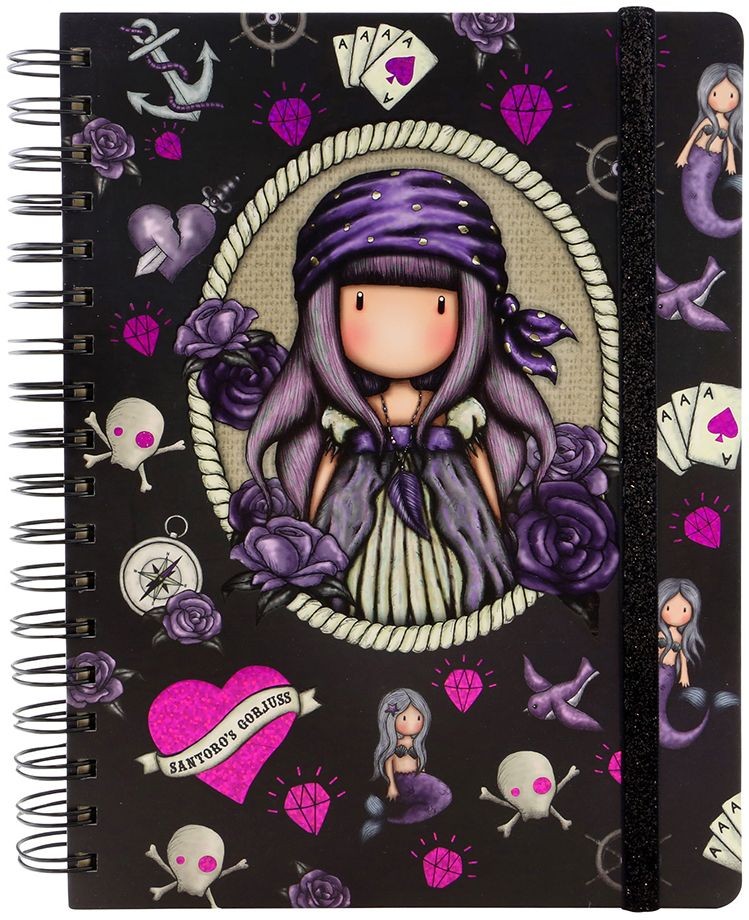 Голям дневник Santoro Gorjuss Wirobound, Sea Nixie на ТОП Цена ️