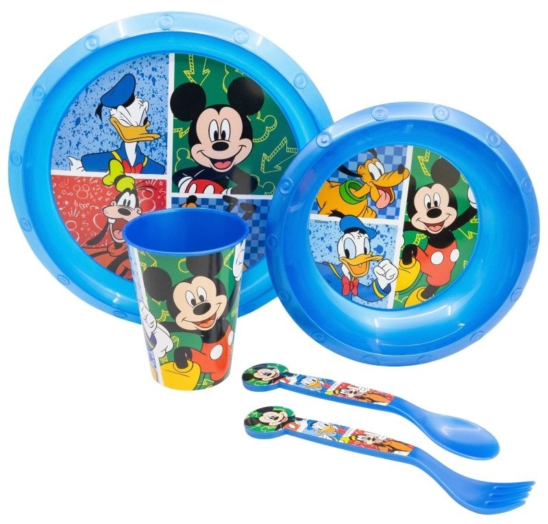 Fiambrera Infantil MICKEY HAS FUN De Stor - Sandwichera Con Diseño De Mickey, BPA Free, 13.9x18.1x6.7 Cm